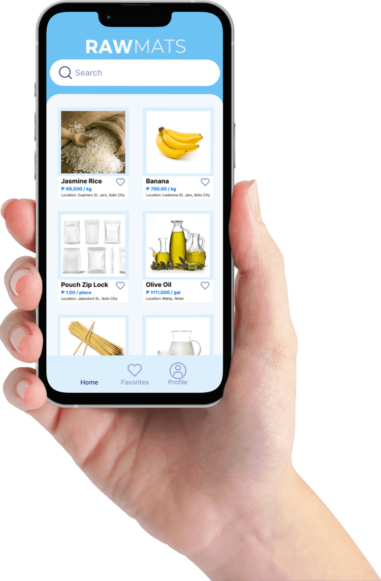 RawMats App Demo